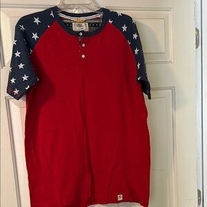 Red and Blue Kids Raglan Shirt